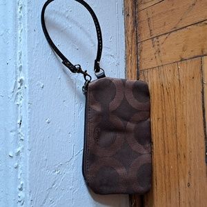 Brown wristlet